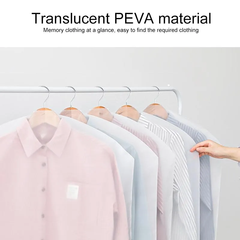 100 Disposable Transparent Dust Bags - 60X100Cm - Pp Material