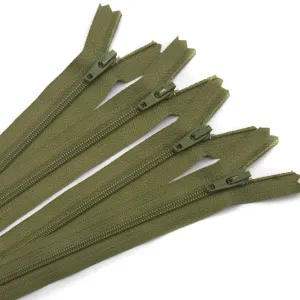 14" Zipper in Mossy by Atkinson Designs
