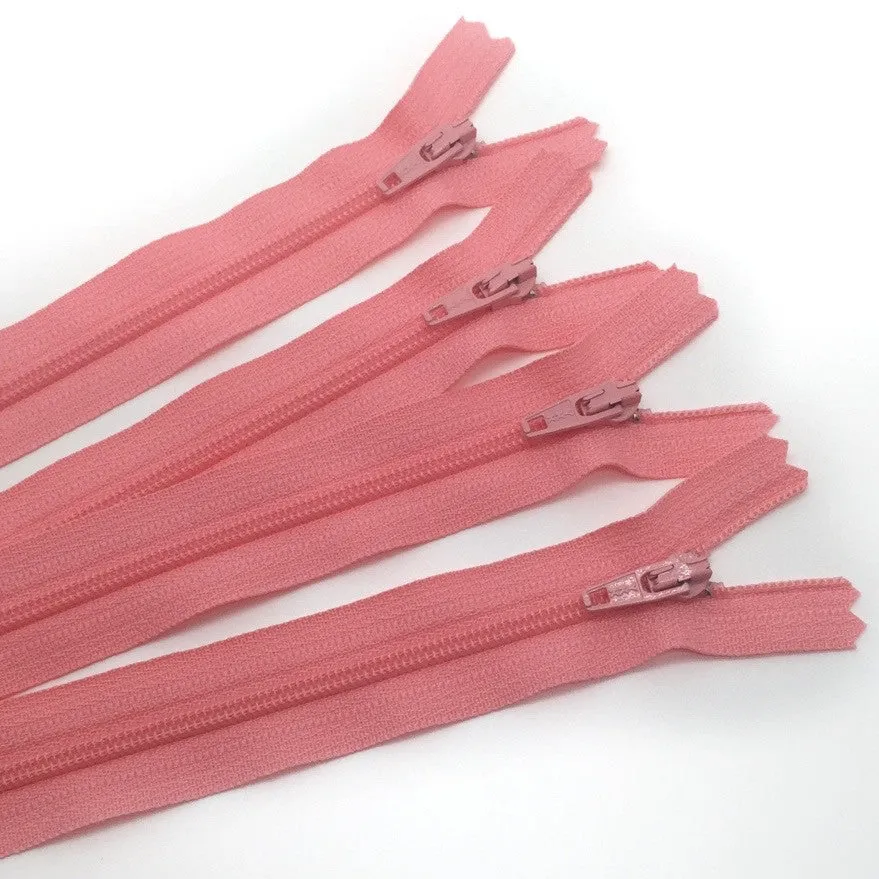 14" Zipper in Pink Frosting by Atkinson Designs
