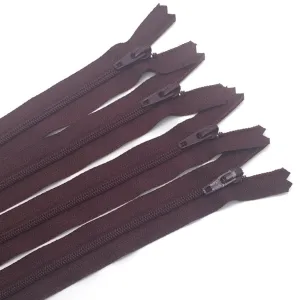 14" Zipper in Raisin by Atkinson Designs
