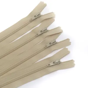 14" Zipper in Straw by Atkinson Designs