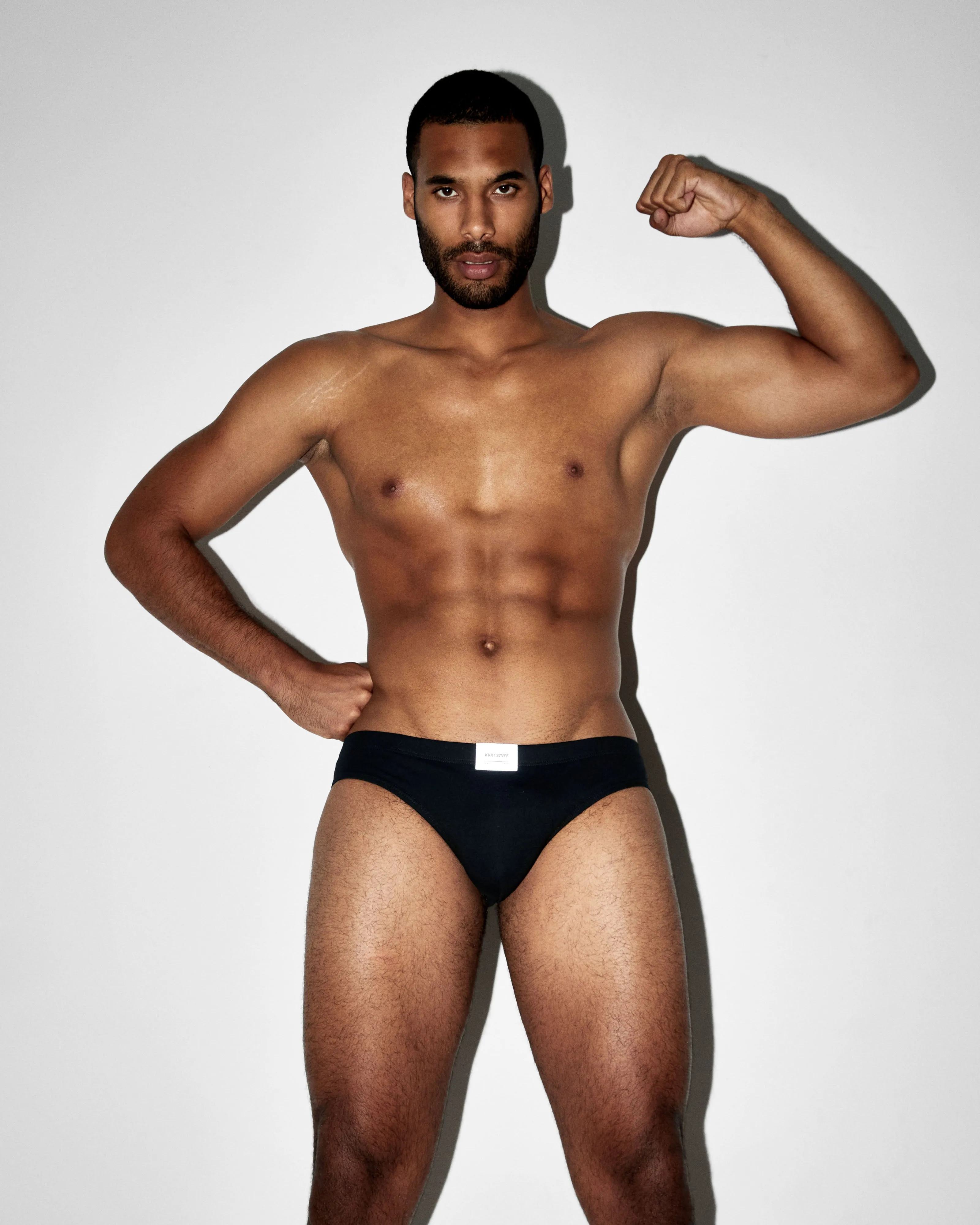 2 Pack Black KVRT Cotton Vintage Brief