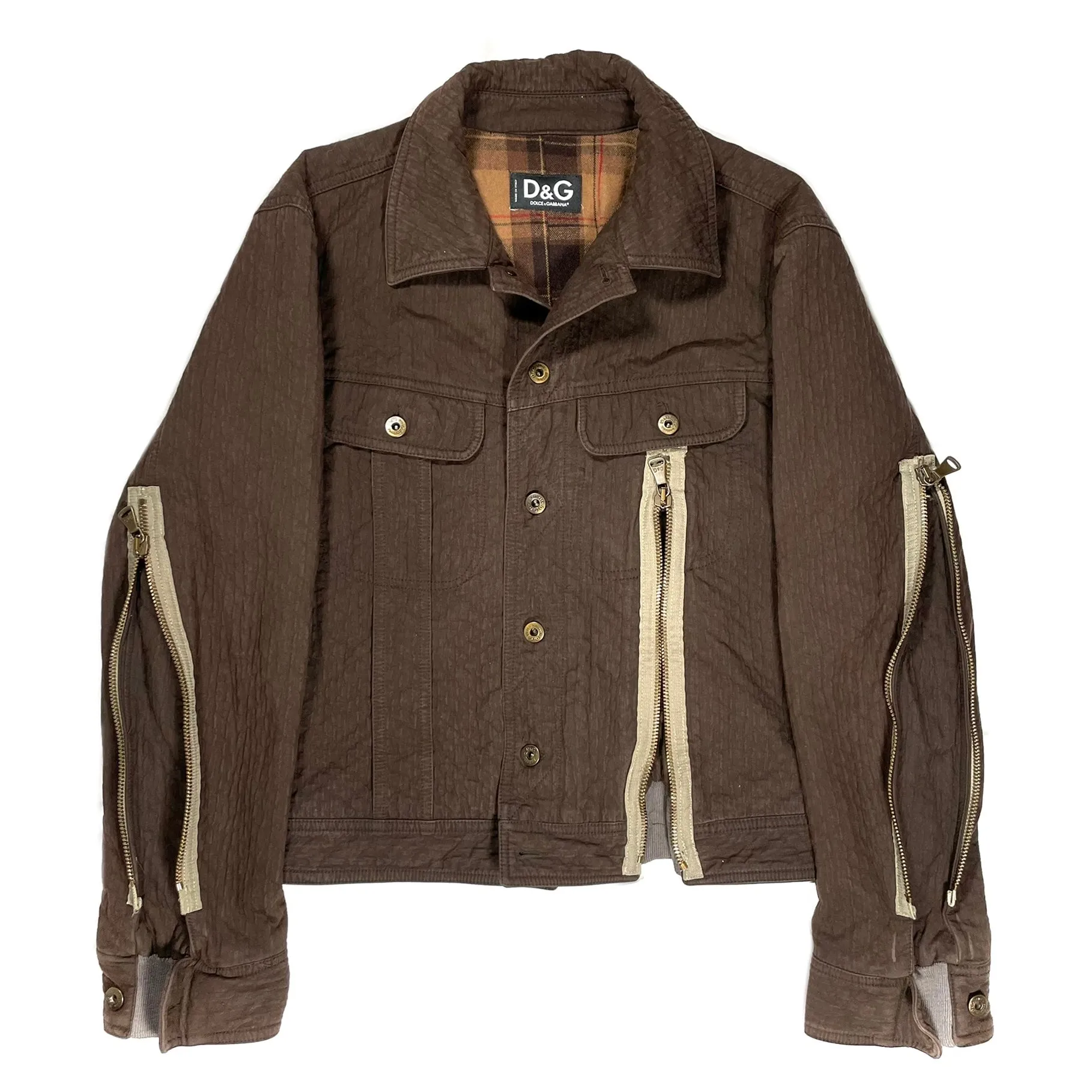 2000’s Dolce & Gabbana backzip cotton jacket