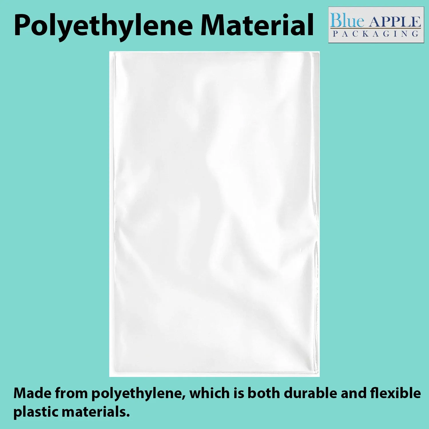 22X30 inches Clear Flat Poly Bags 4Mil Open Top (LDPE)