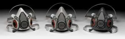3M™ 6100 Half Mask Small (Light Grey)Lightweight elastomeric material  (82g)