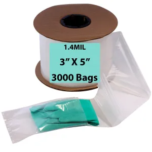3X5 Inches Kwik-Fill® Pre-Opened Bags on Roll 1.4 Mil Auto Bag 3000/RL