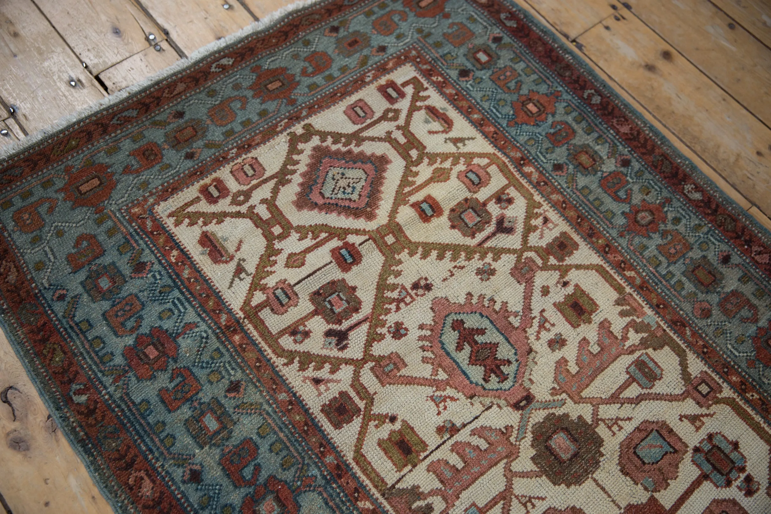 3x6 Vintage Distressed Hamadan Rug Runner
