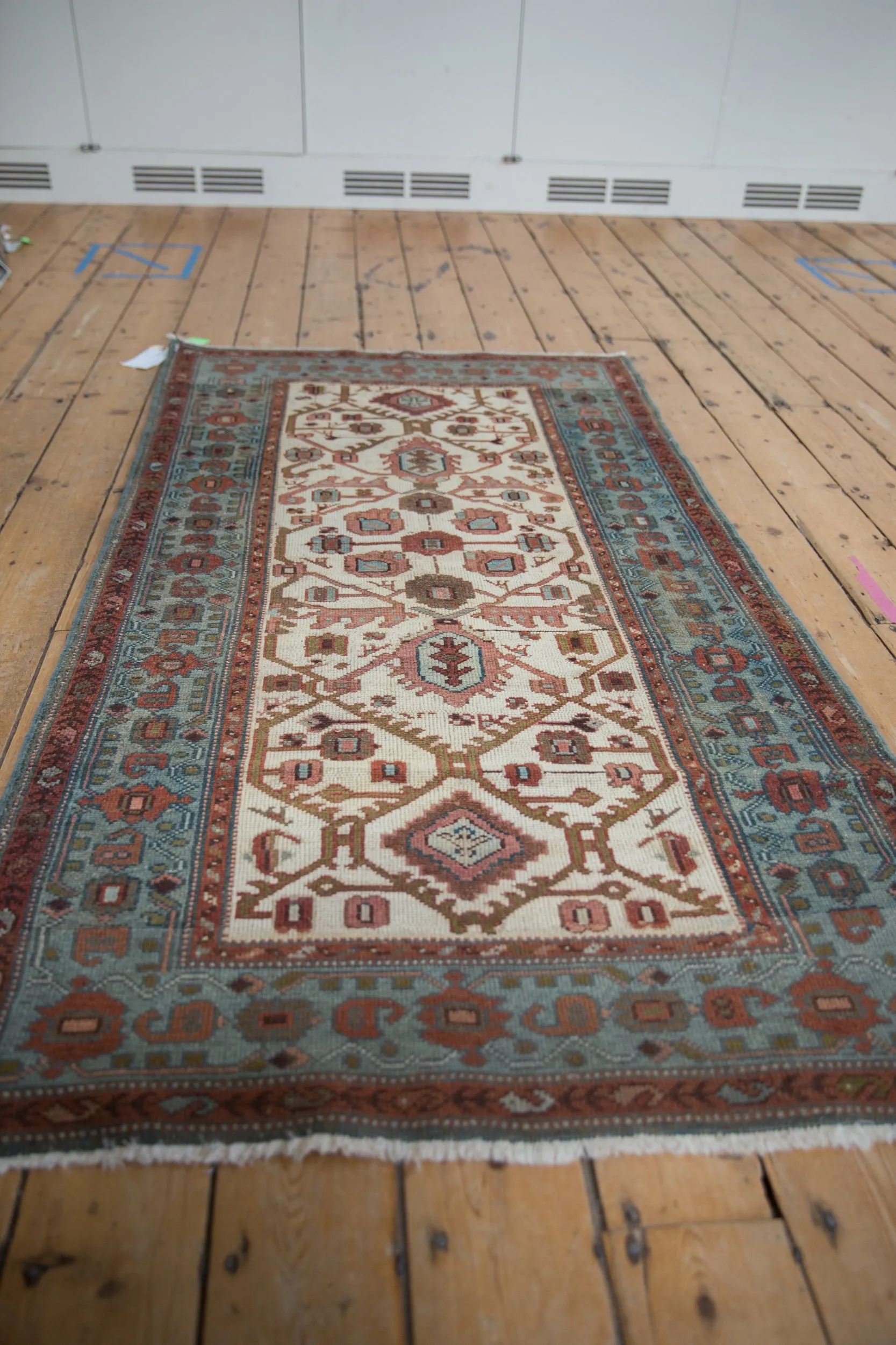3x6 Vintage Distressed Hamadan Rug Runner