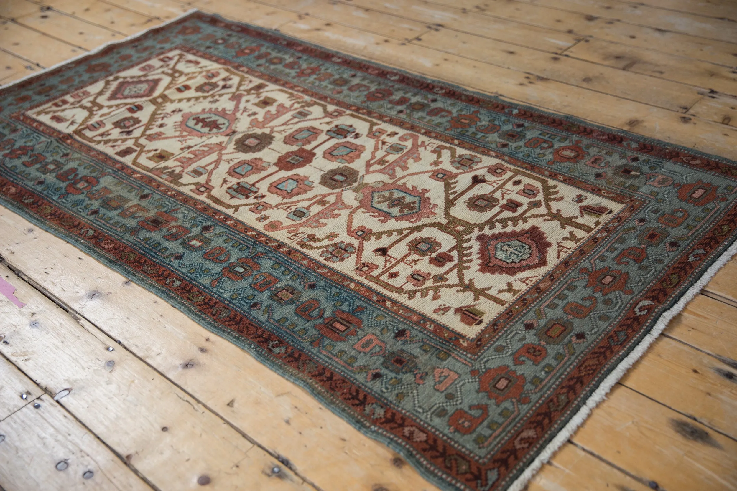 3x6 Vintage Distressed Hamadan Rug Runner