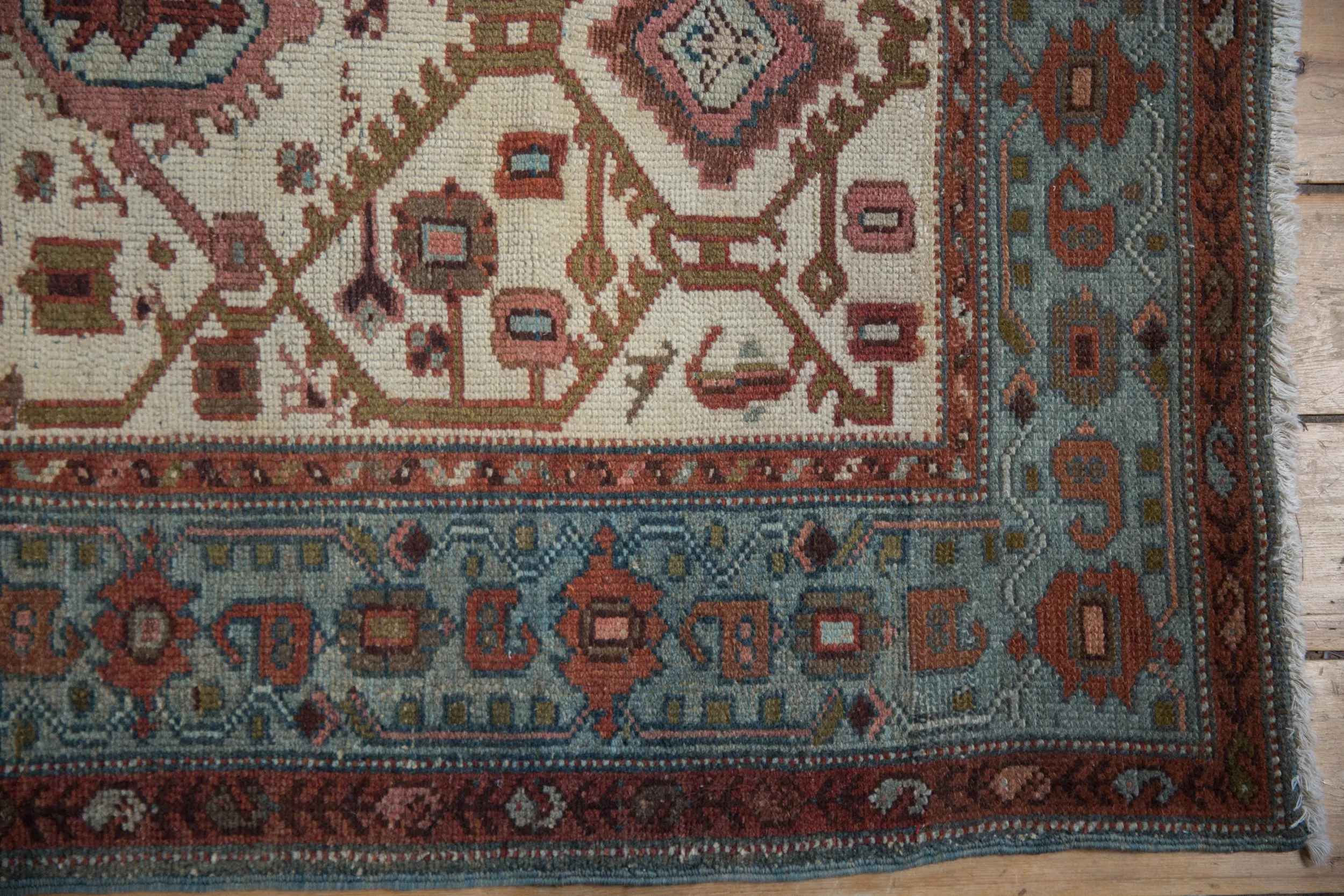 3x6 Vintage Distressed Hamadan Rug Runner
