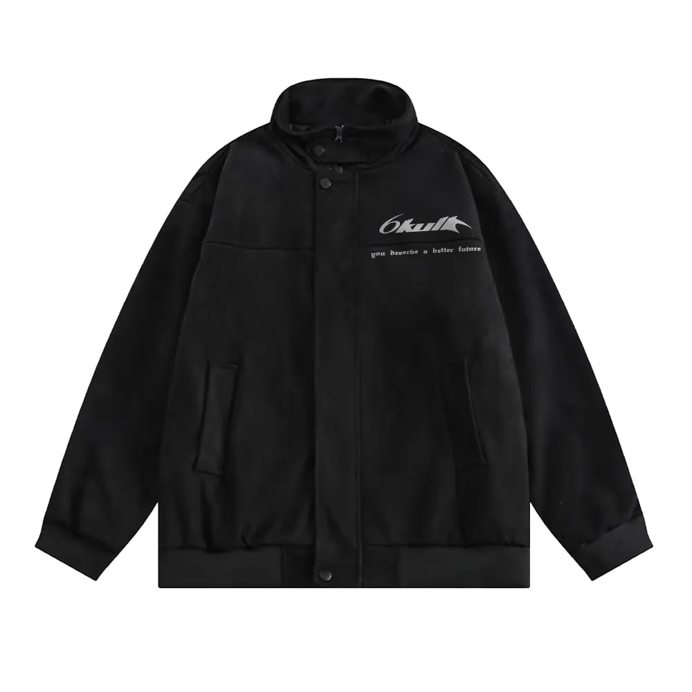 6Kull Stand Collar Bone Wing Jacket