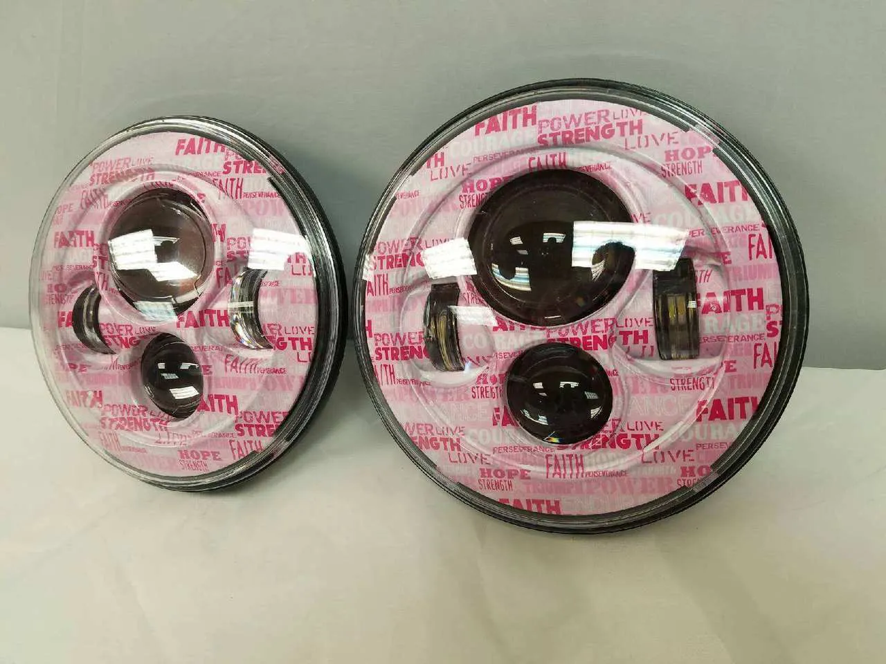 7'' GIRL POWER DESIGN Suzuki Sierra Fits: Jeep Wrangler JK CJ TJ LED Rubicon Projector Daymaker Headlights Pair / Set