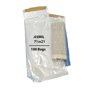 7.5X21 inches Clear Newspaper Bags 0.65 Mil Polypropylene