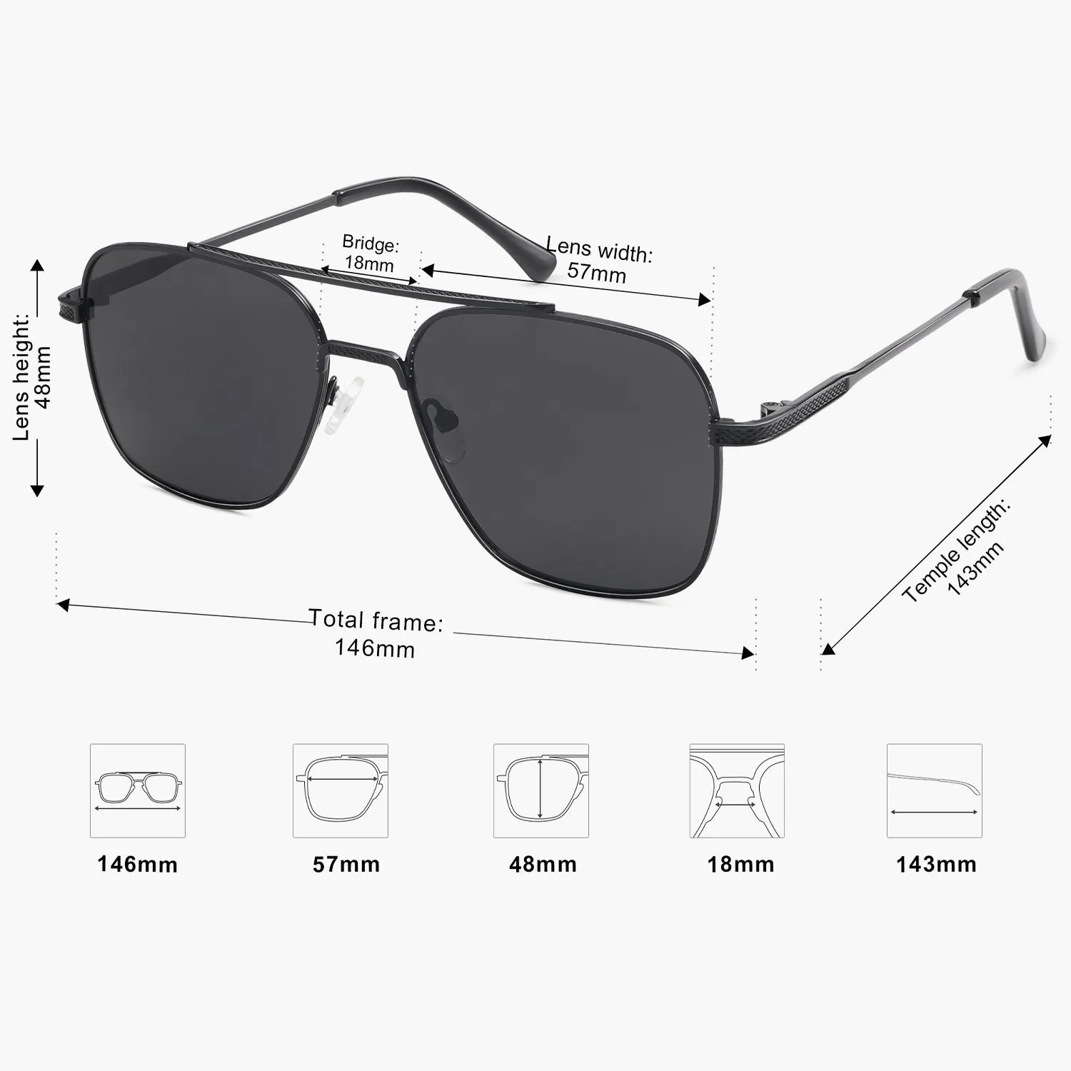 8 Colors - Stylish Striped Sunglasses
