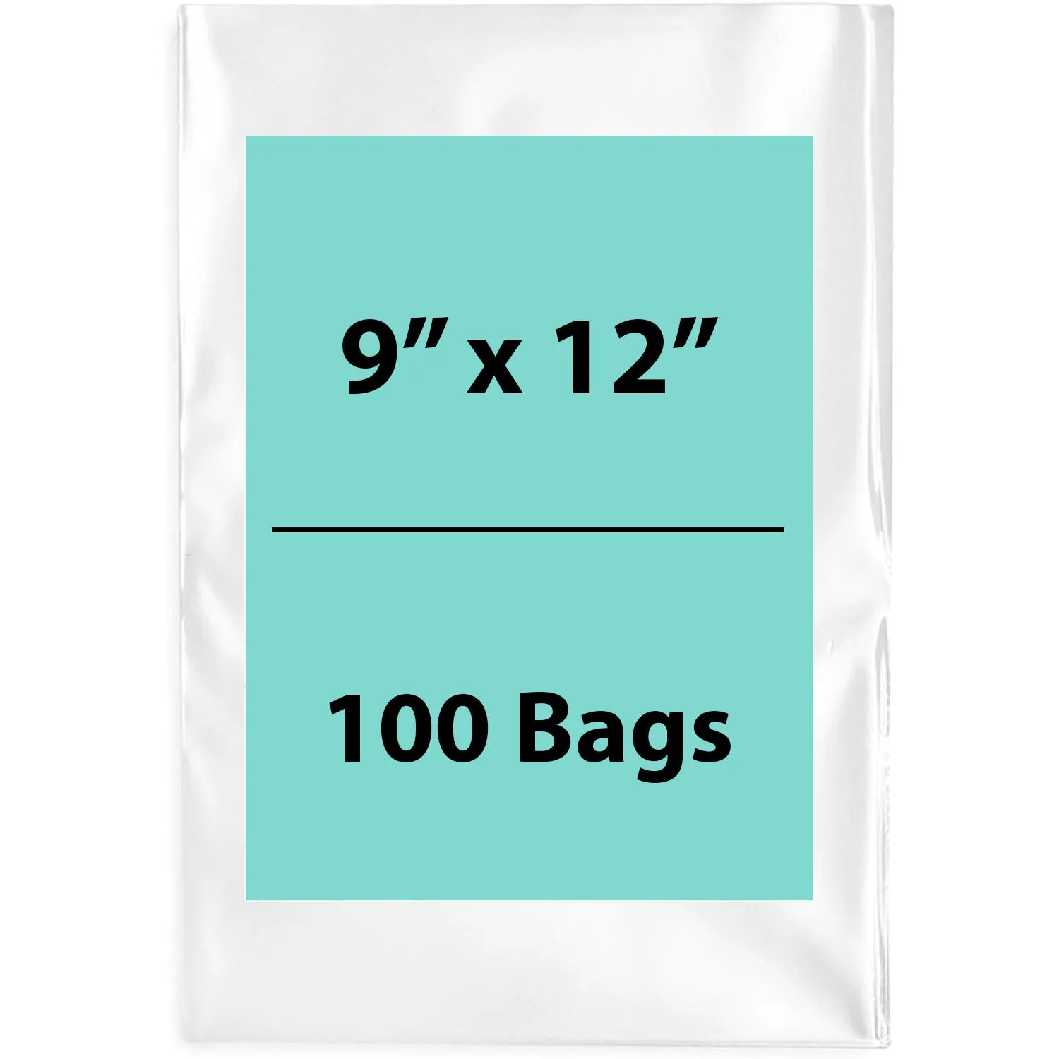 9X12 inches Clear Flat Poly Bags 6Mil Open Top (LDPE)
