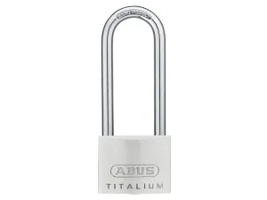 ABUS Mechanical 64Ti/50Mm Titalium Padlock 80Mm Long Shackle