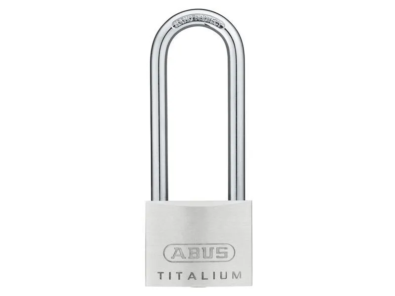 ABUS Mechanical 64Ti/50Mm Titalium Padlock 80Mm Long Shackle