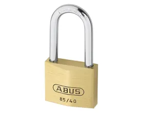 ABUS Mechanical 85/40Mm Brass Padlock 40Mm Long Shackle