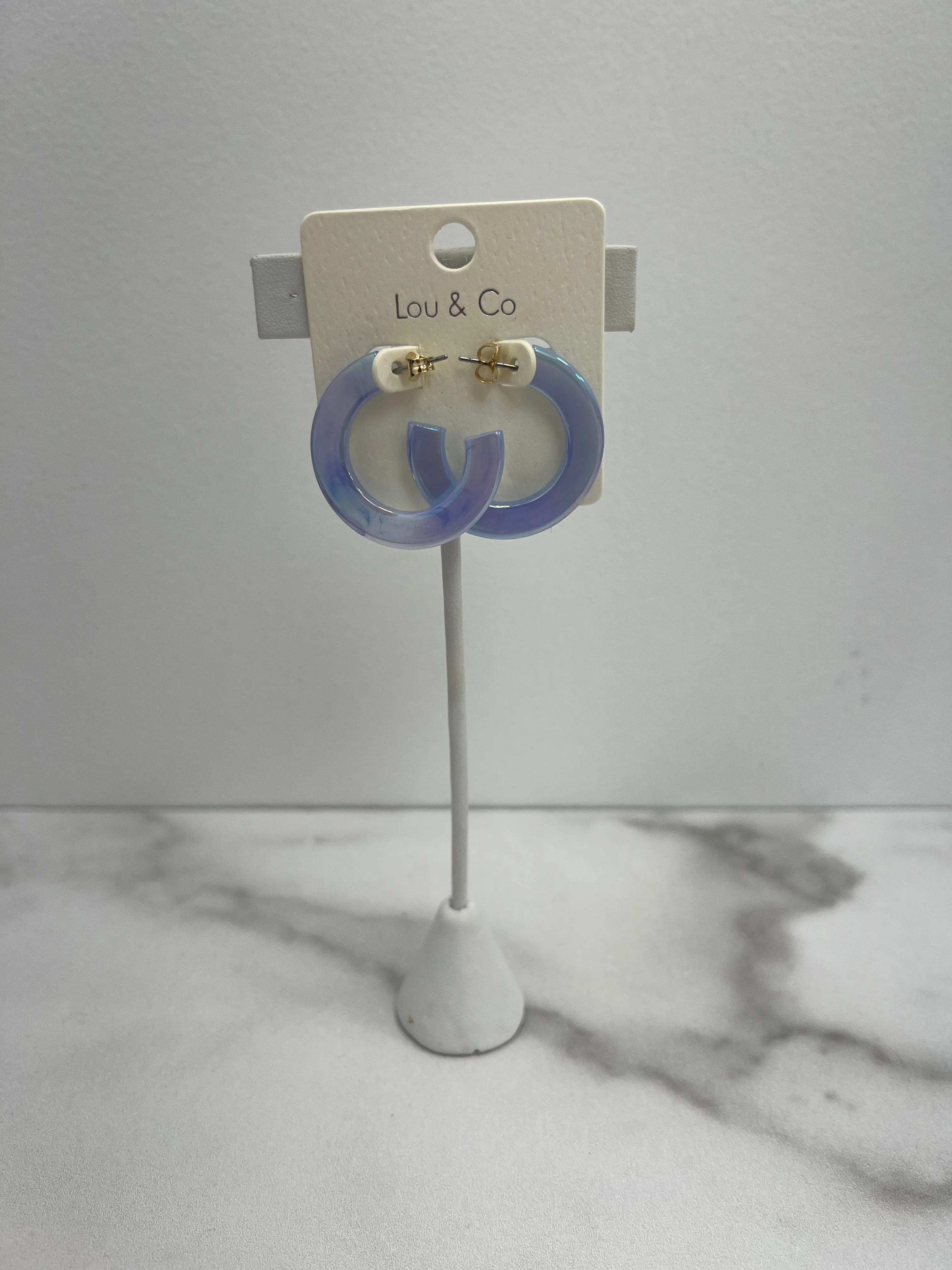 Acrylic Hoop Earrings