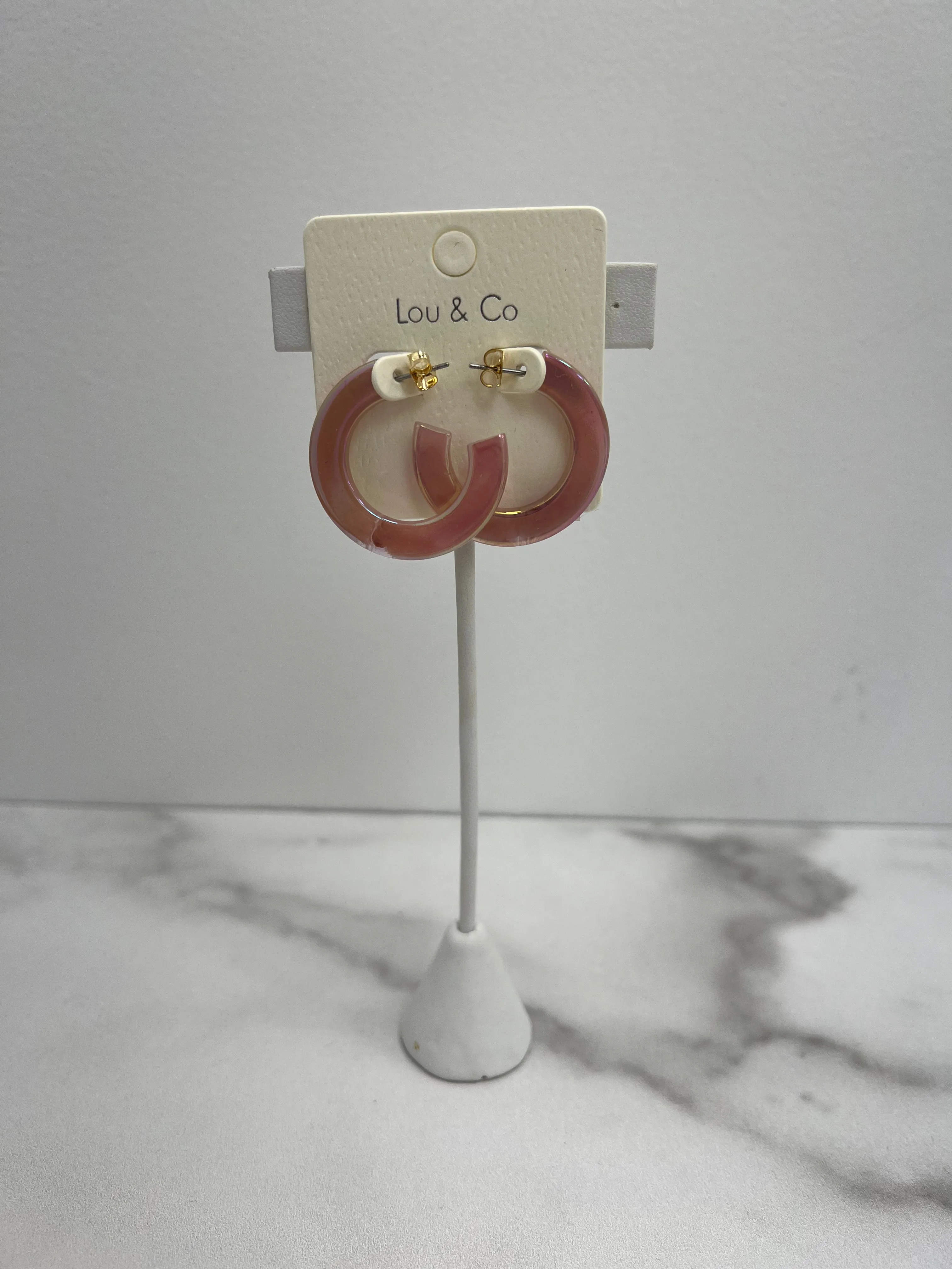 Acrylic Hoop Earrings