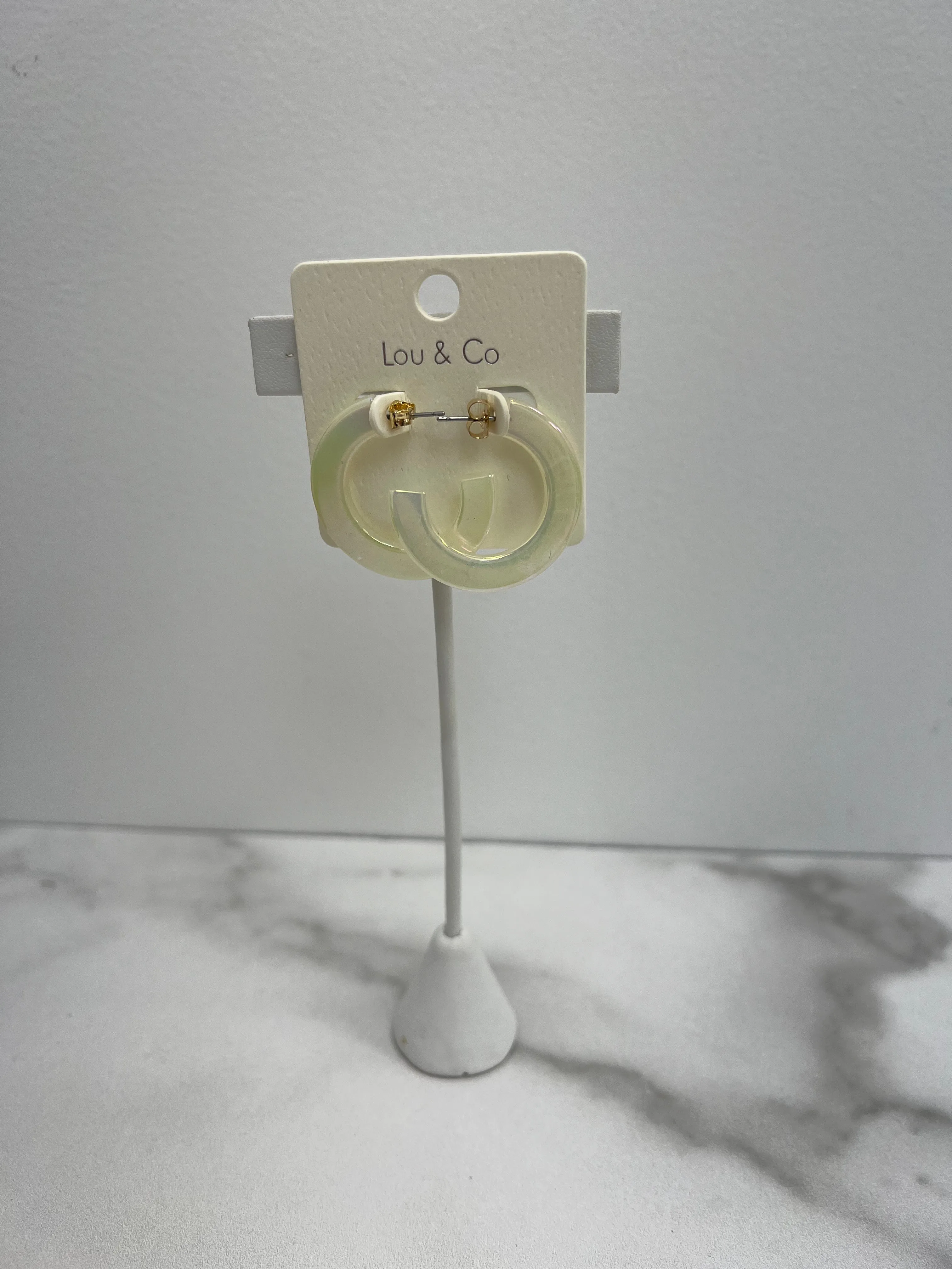 Acrylic Hoop Earrings