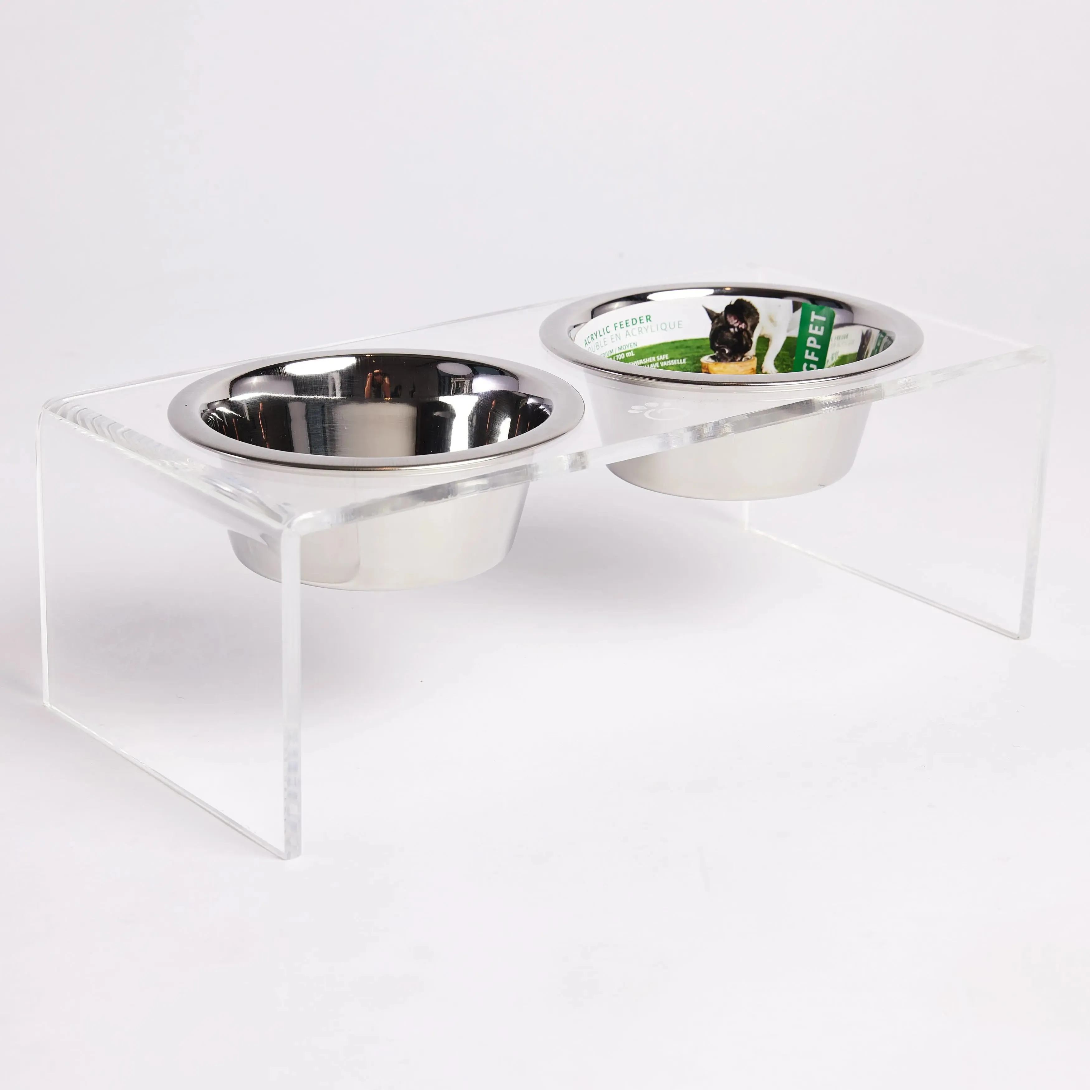 Acrylic Pet Feeder | Clear