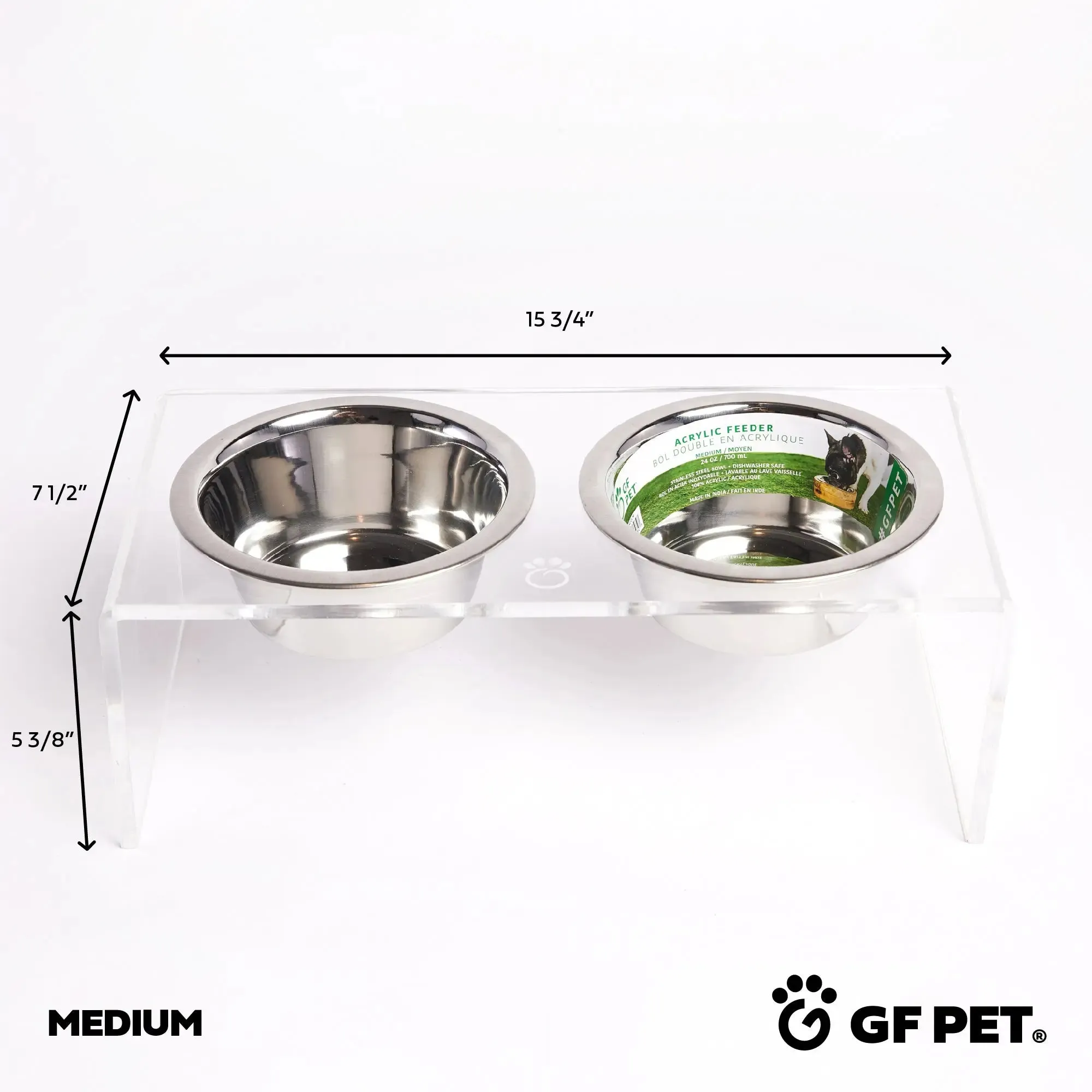 Acrylic Pet Feeder | Clear
