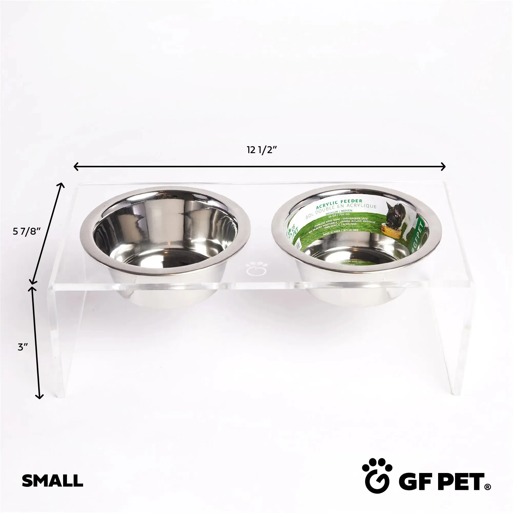 Acrylic Pet Feeder | Clear