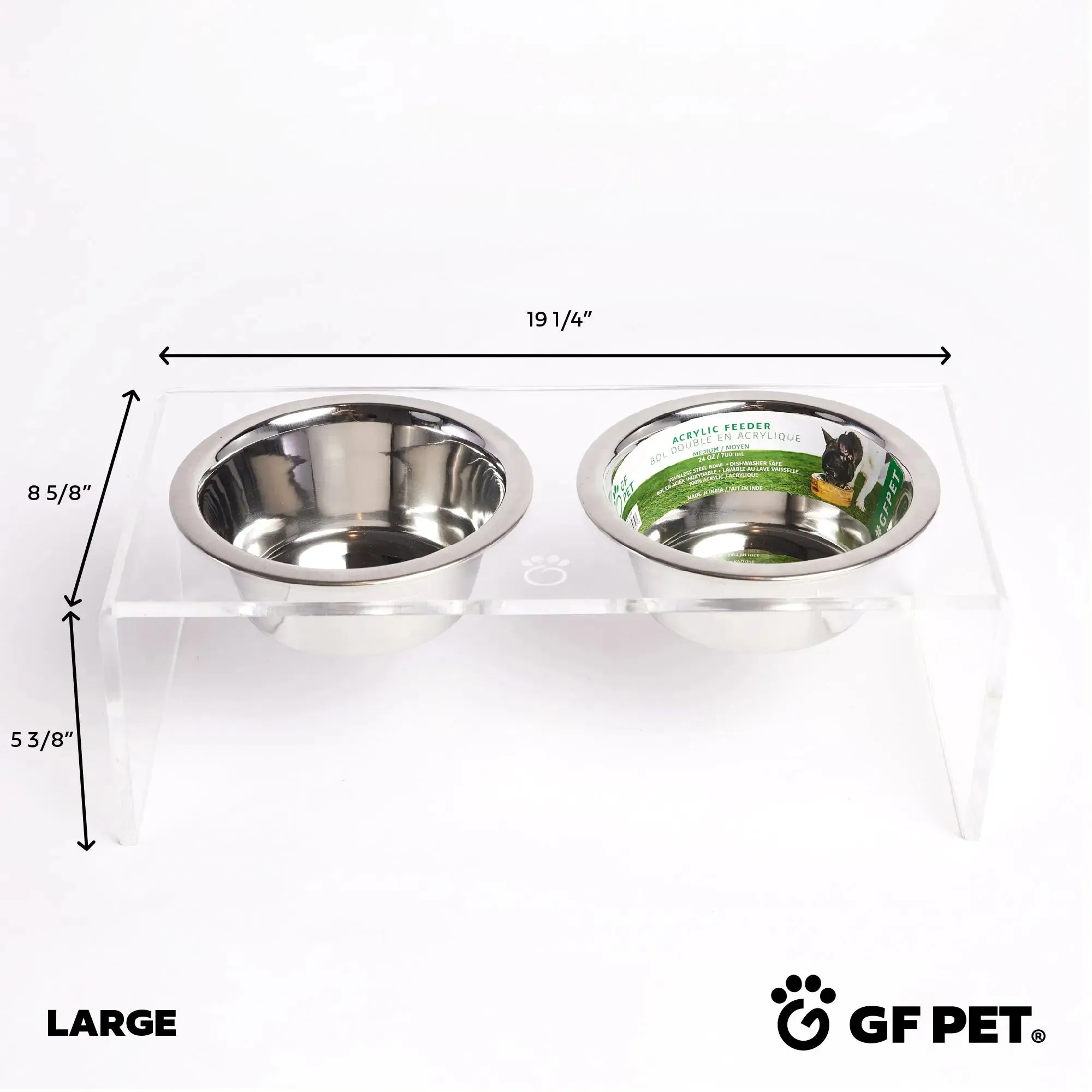 Acrylic Pet Feeder | Clear