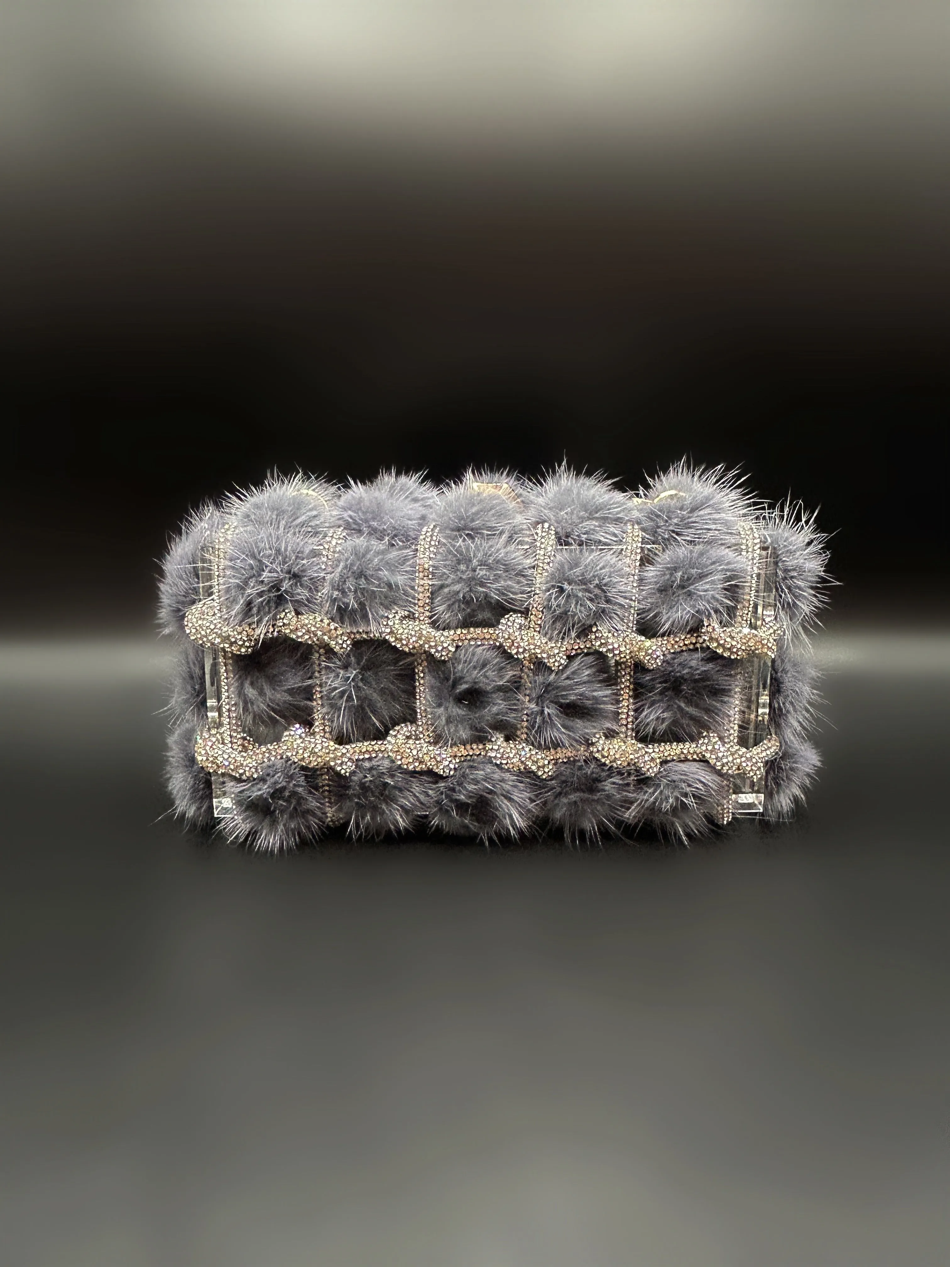Acrylic Roped Grey Fur