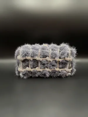 Acrylic Roped Grey Fur
