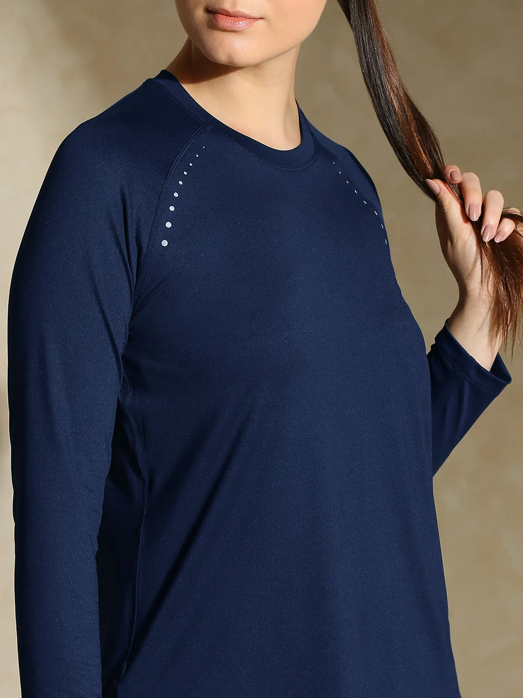 Aero TraqDry Long Sleeve Tee Navy