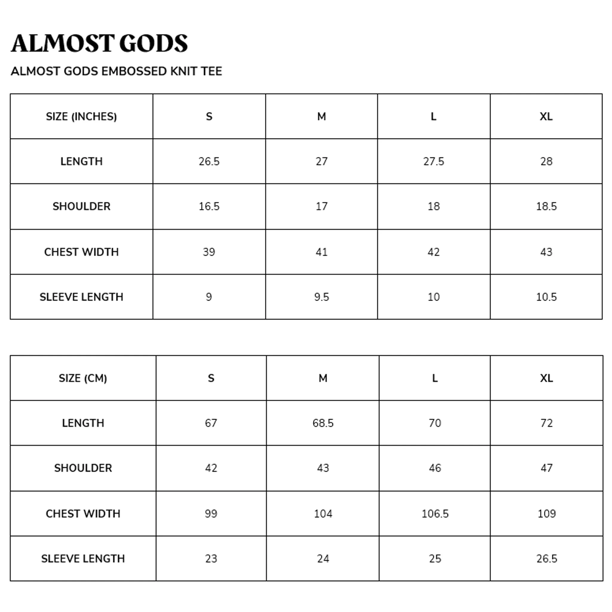 ALMOST GODS EMBOSSED KNIT TEE (MAUVE)