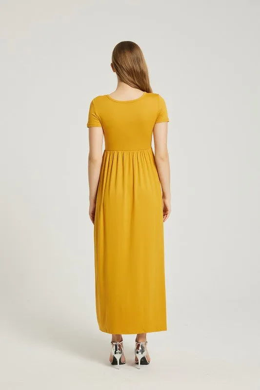 Annva USA Women's Summer Casual Maxi Dress With Pocket