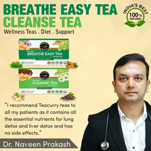 Anti Smoking and Anti Alcohol Tea Combo - Helps to detox lung and liver