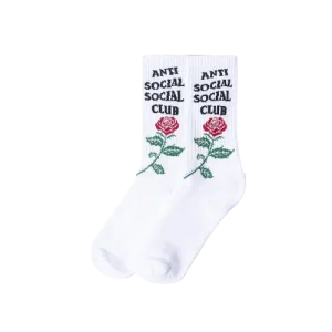 Anti Social Social Club "Broken Ankle" Socks White