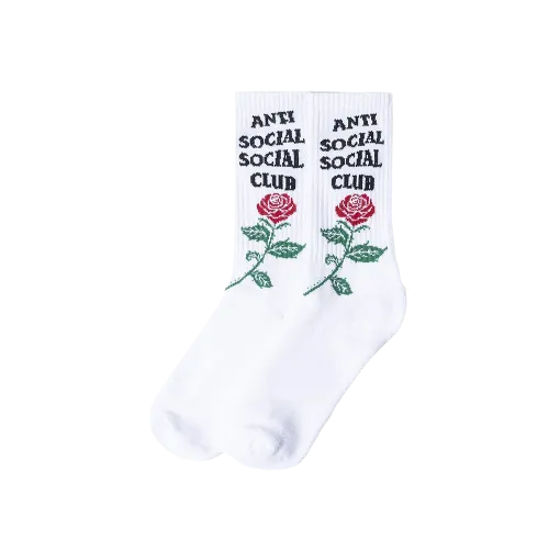 Anti Social Social Club "Broken Ankle" Socks White