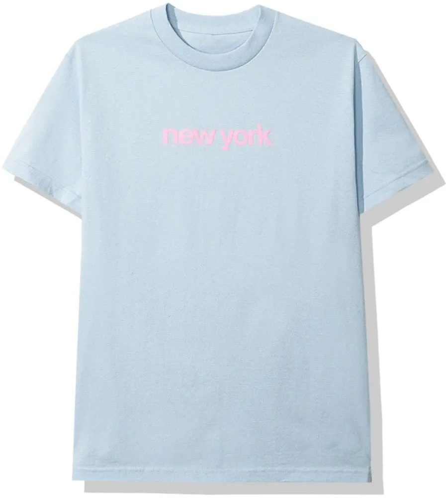 Anti Social Social Club "New York" Tee Light Blue
