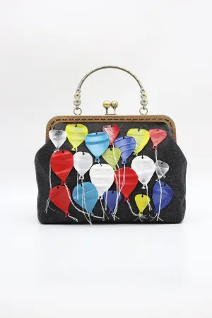 Aqua Upcycled Plastic Bottles Ballon Handbag