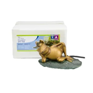 Aquascape Lazy Frog on Lily Pad Spitter