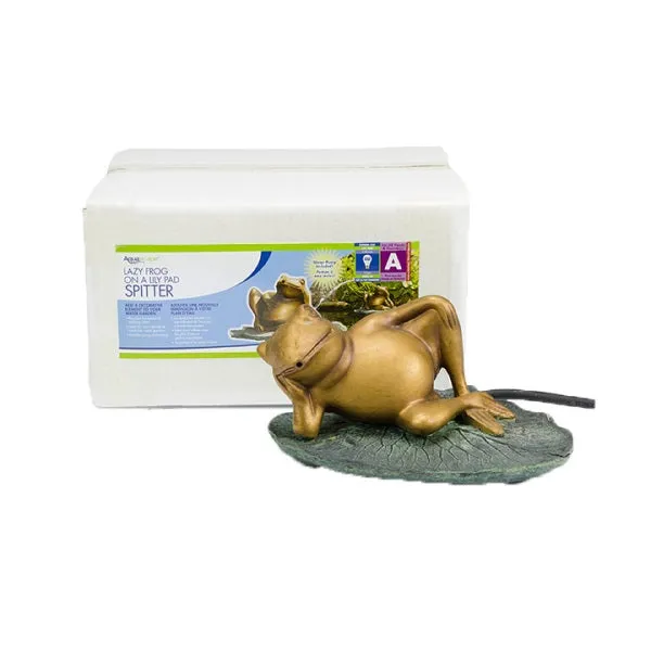 Aquascape Lazy Frog on Lily Pad Spitter