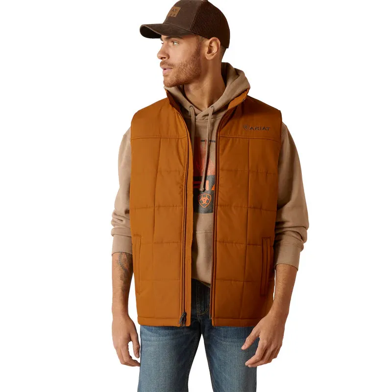 Ariat Mens Crius Insulated Vest Chestnut