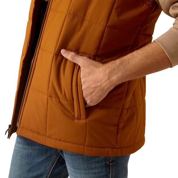 Ariat Mens Crius Insulated Vest Chestnut