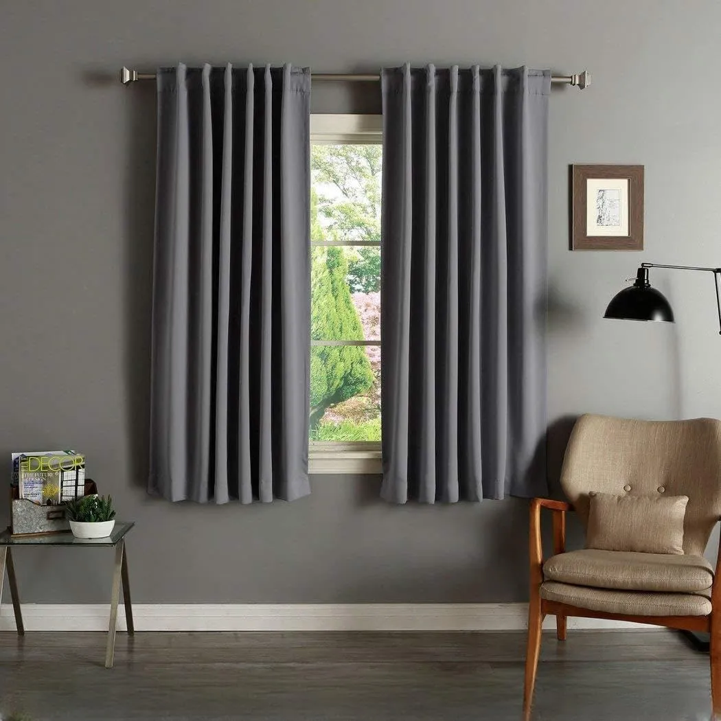 Aurora Home Insulated Thermal 63-inch Blackout Curtain Panel Pair