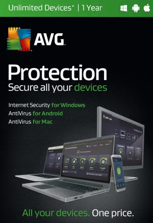 AVG Protection [UNLIMITED Devices/1Year] (PC/MAC/Android)