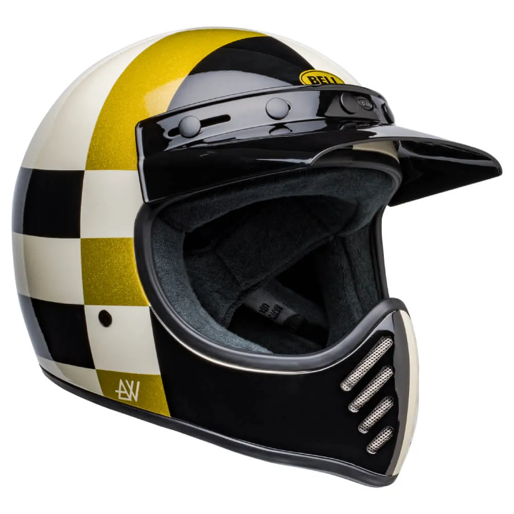 Bell Moto 3 Helmet ATWYLD Orbit White / Black