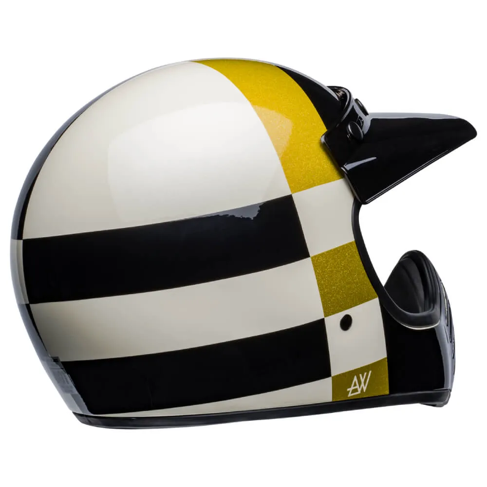 Bell Moto 3 Helmet ATWYLD Orbit White / Black
