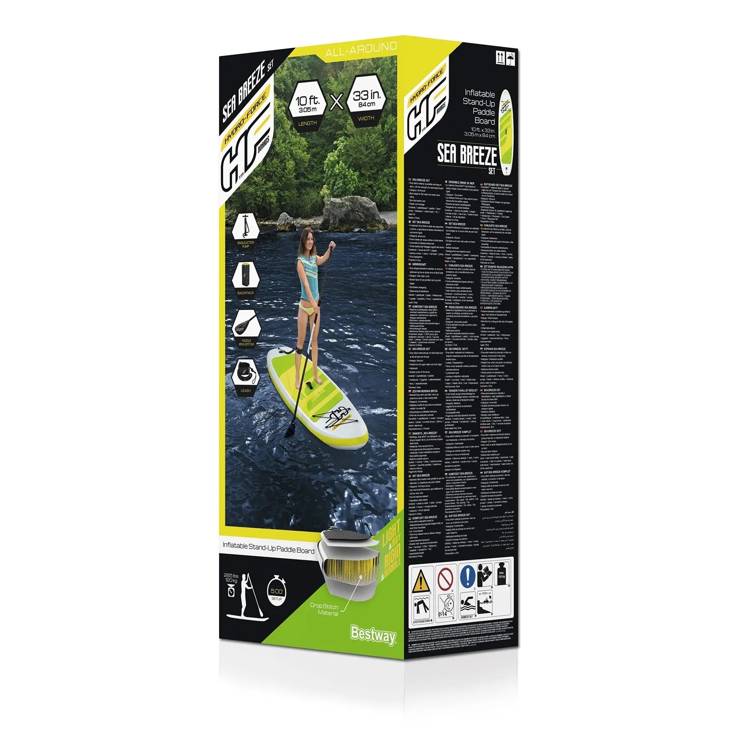 Bestway Hydroforce Sea Breeze SUP Stand Up Paddleboard Set