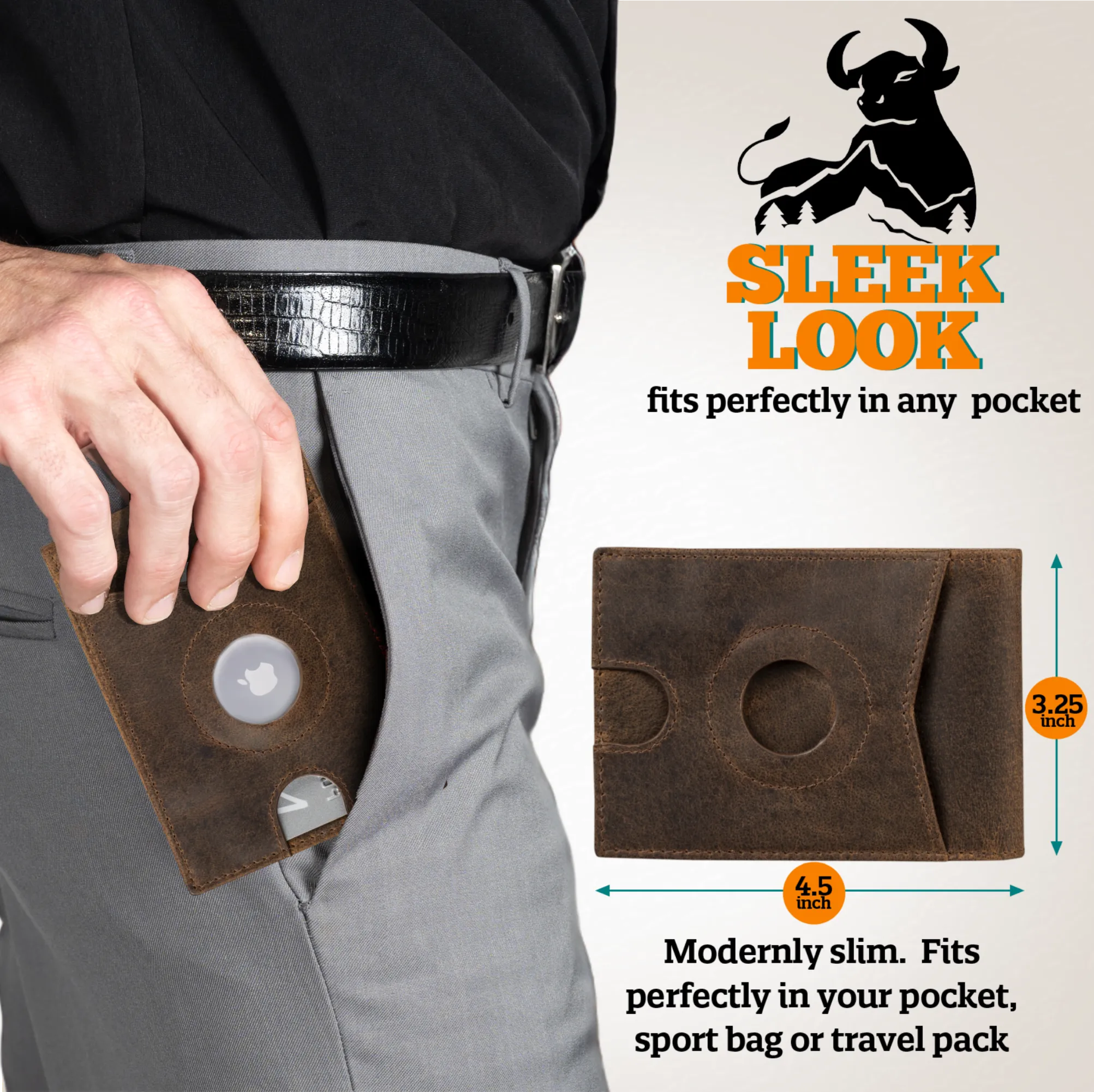 Bifold Slim with or without Airtag