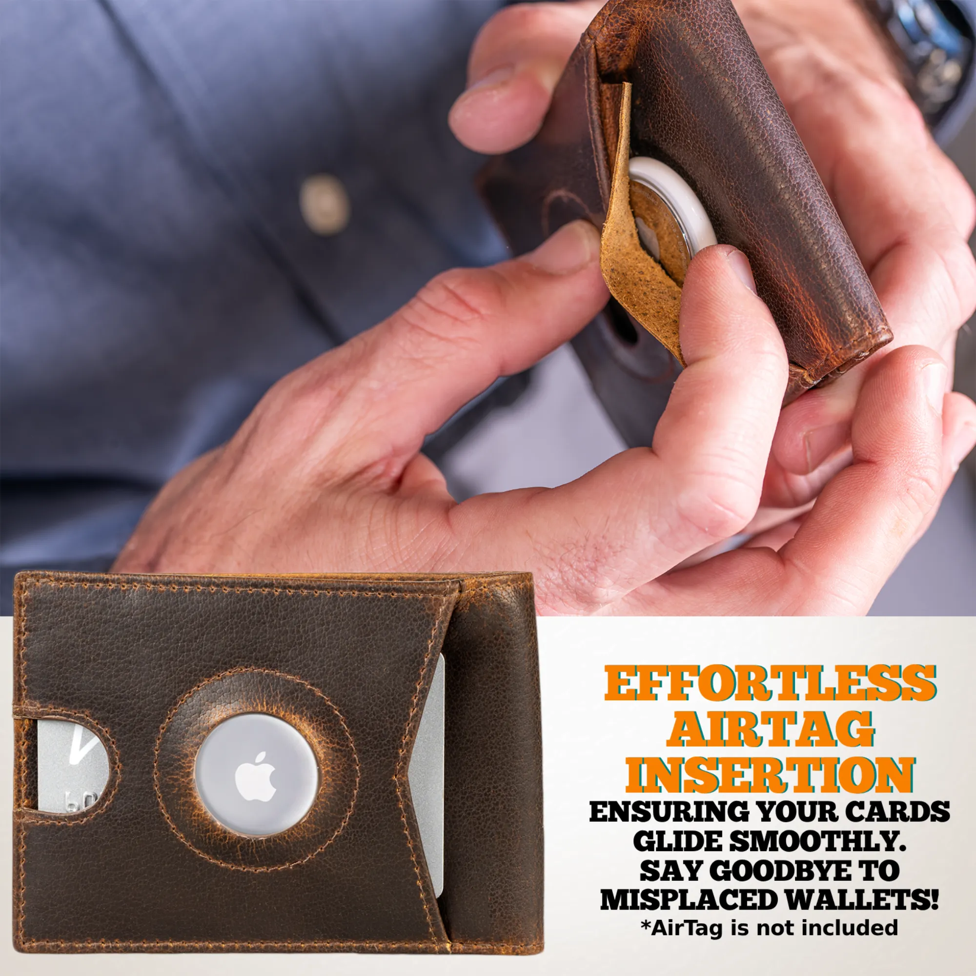 Bifold Slim with or without Airtag